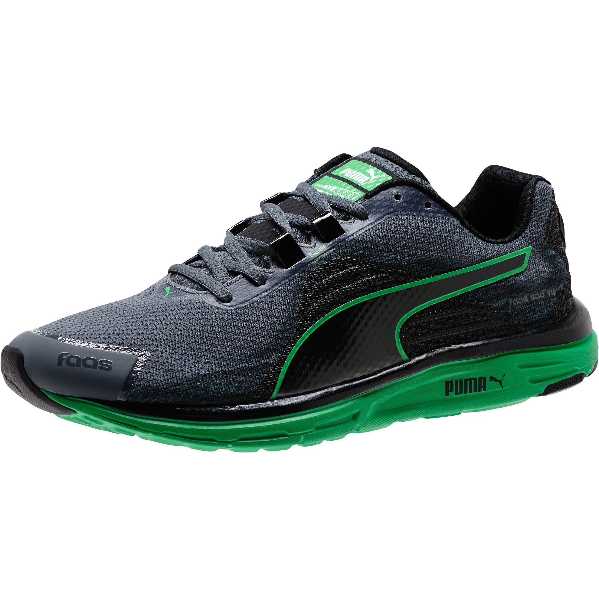 PUMA Lace Faas 500 V4 Men's Running Shoes in Green for Men